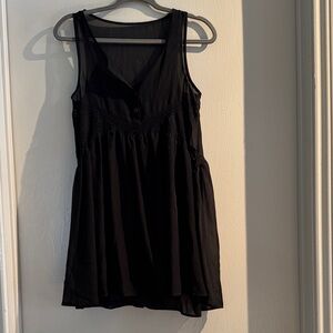 Express Black Sleeveless baby doll dress
